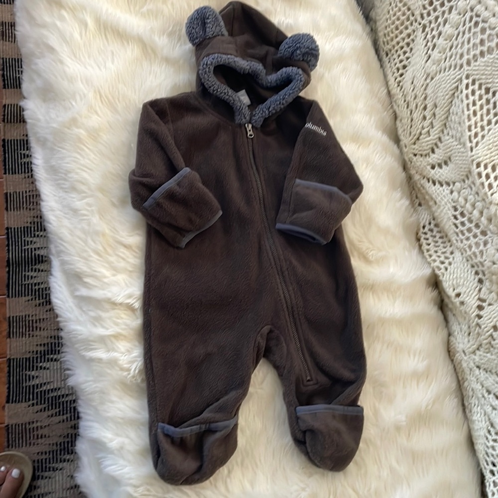 Columbia Brown Fleece Kids Bodysuit